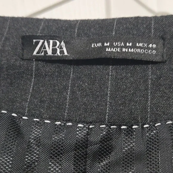 Zara Charcoal Pinstripe Waistcoat - Picture 2 of 3